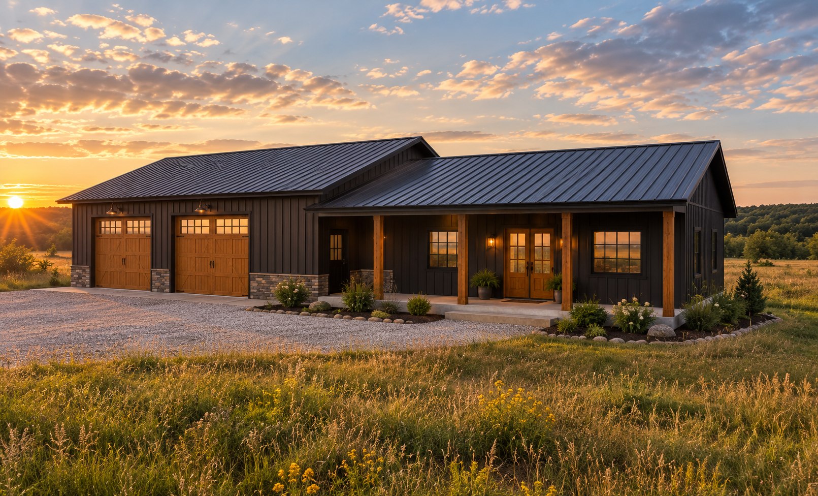 Shop-House barndominium exterior