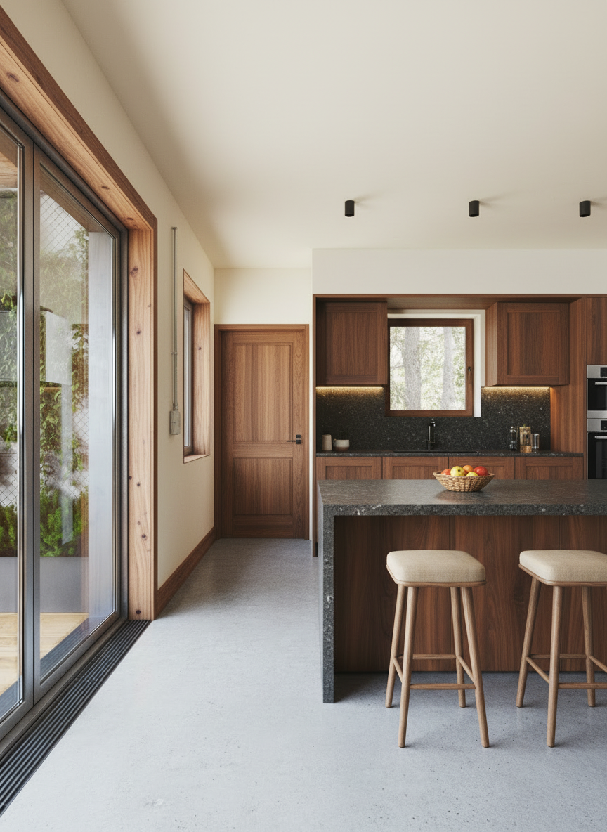 Barndominium interior living space